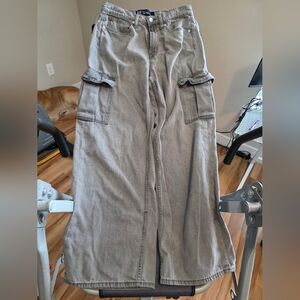 GAP Denim High Rise Wide-Leg Gray/Black Jeans